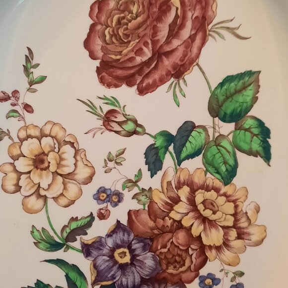 Large Antique Wedgwood Patrician "Bognor" Platter, 16" x 12 1/2" - Picture 2 of 8